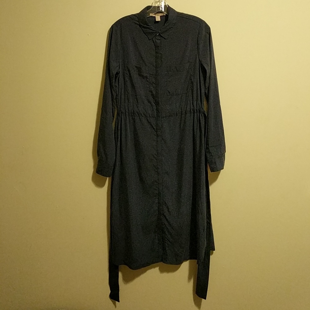 Navy Shirt Dress